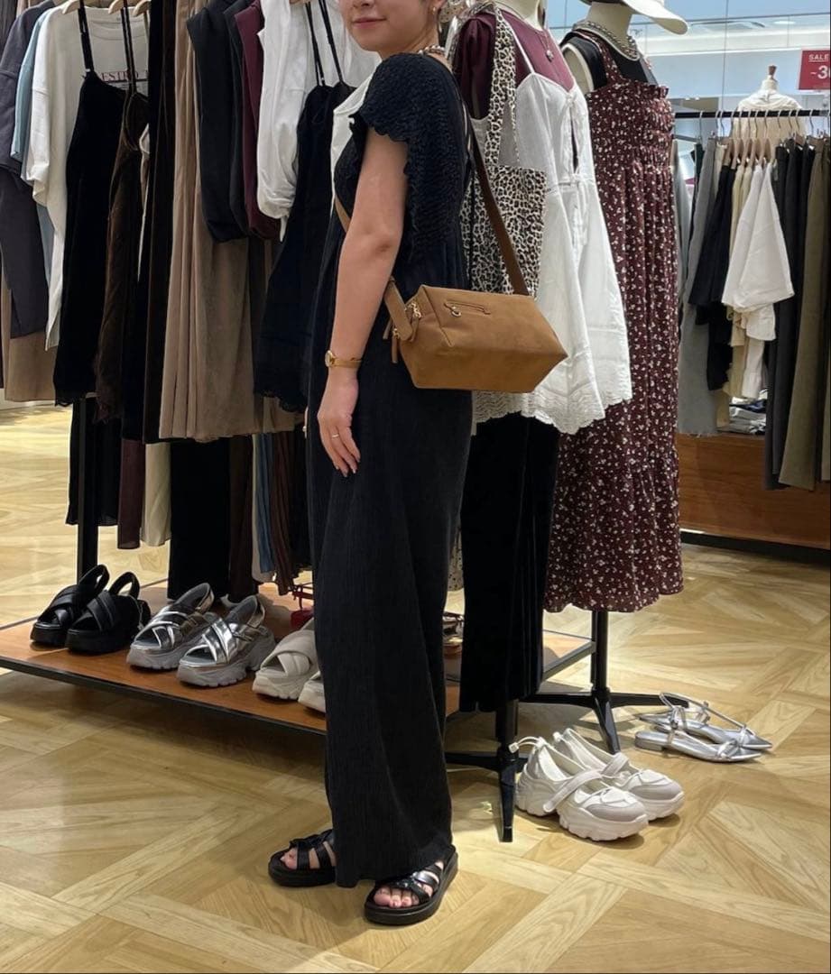 LOWRYS FARM ヨウリュウシャーリングサロペット M オールインワン