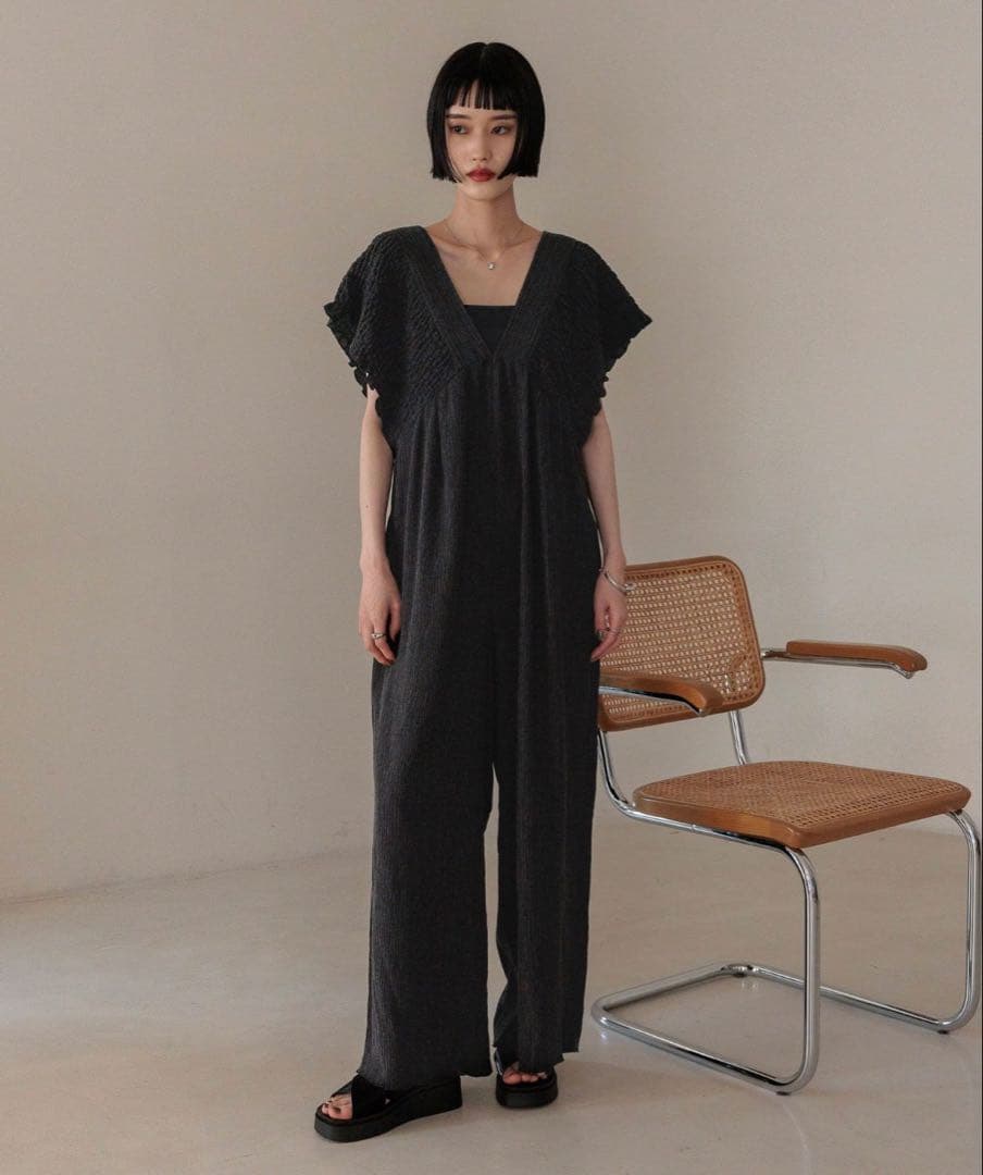 LOWRYS FARM ヨウリュウシャーリングサロペット M オールインワン