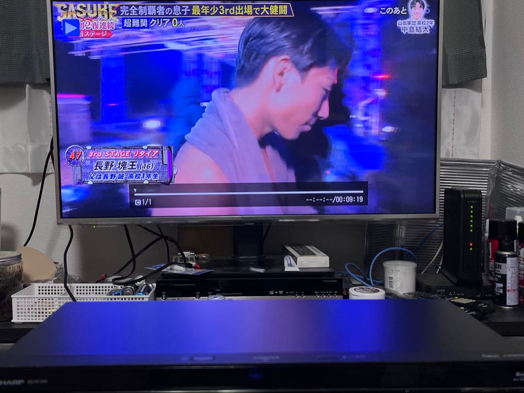 4K 1TB 3番組録画　シャープ　ブルーレイレコーダー　BD-NT1200