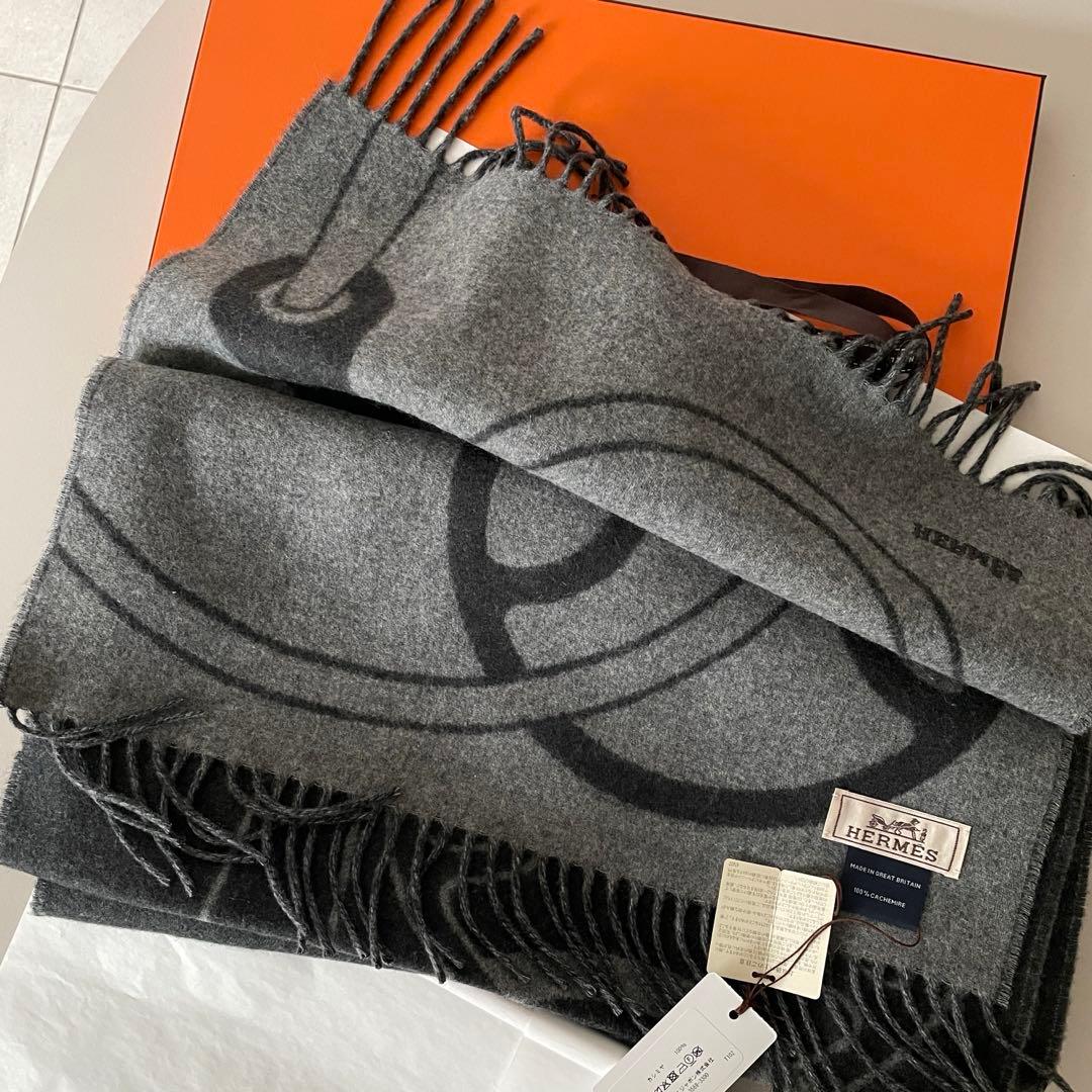 エルメス カシミヤマフラー 《メタル・エケストル》　新品未使用