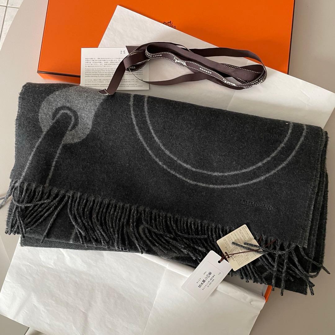 エルメス カシミヤマフラー 《メタル・エケストル》　新品未使用