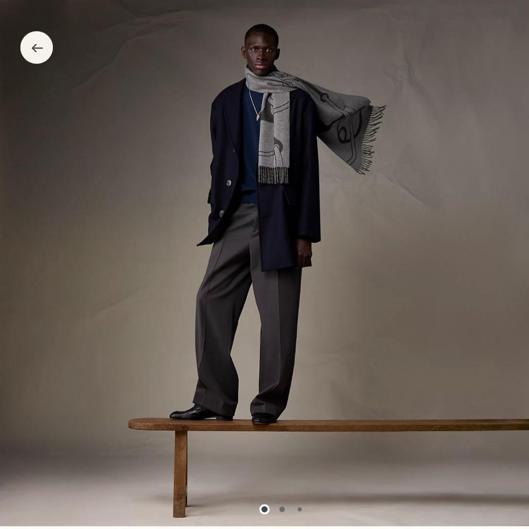 エルメス カシミヤマフラー 《メタル・エケストル》　新品未使用