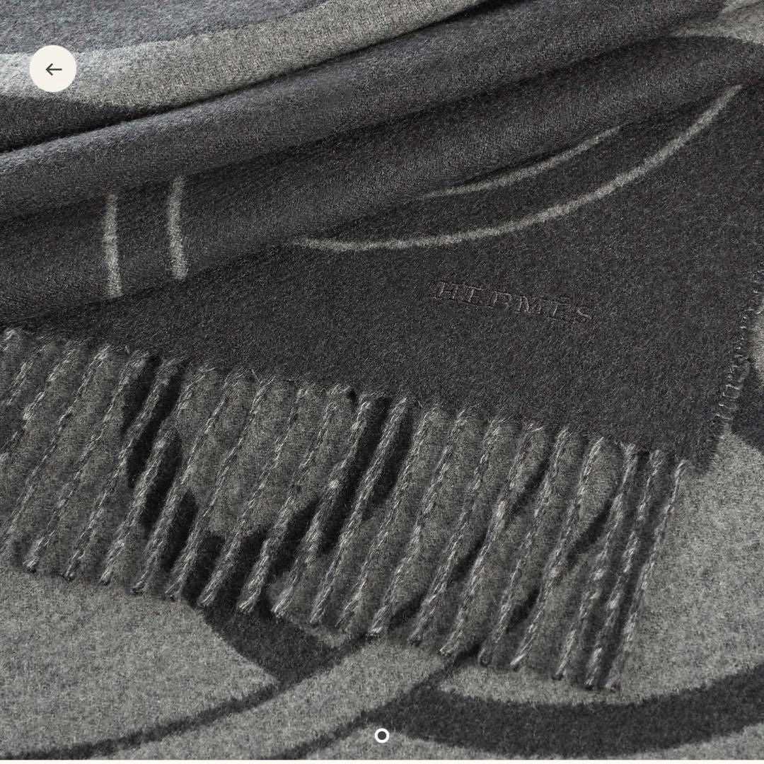 エルメス カシミヤマフラー 《メタル・エケストル》　新品未使用