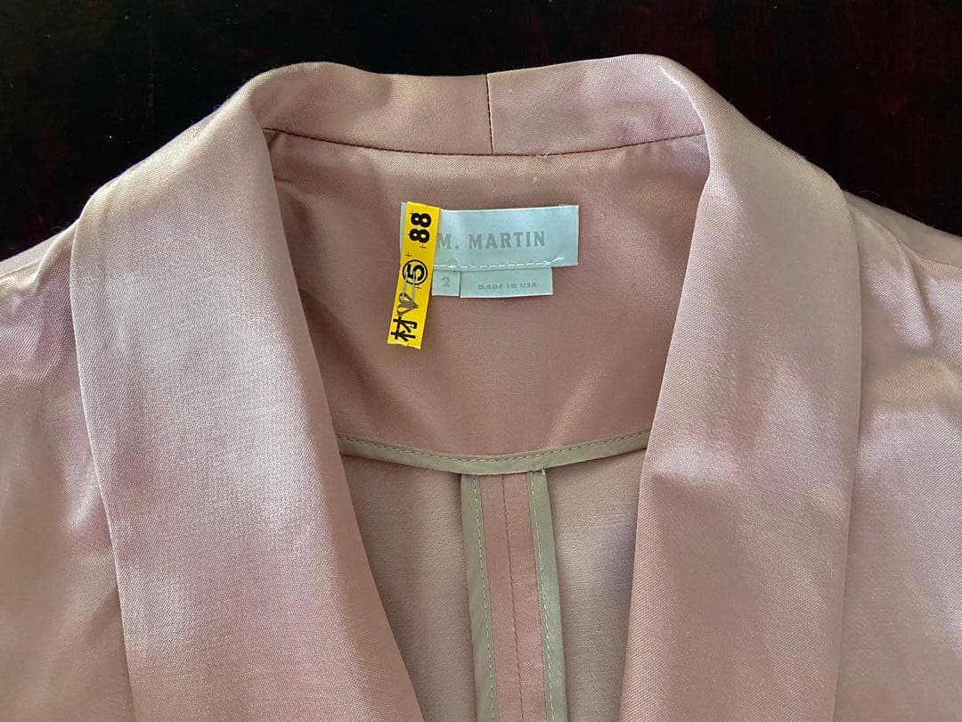 M.MARTIN ピンクサテンコート【定価17万】