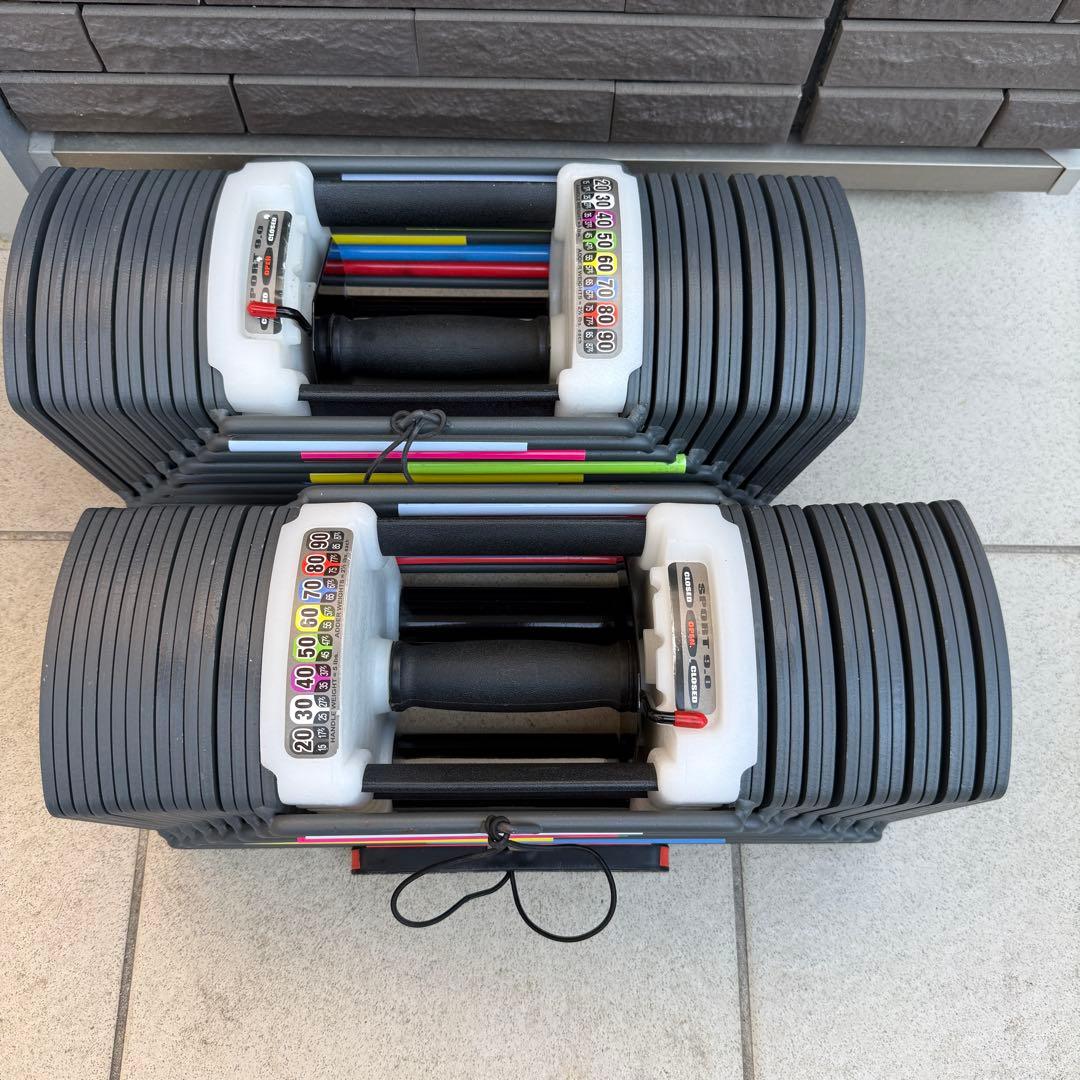 美品 TOPFILM SPORT 9.0 可変式 ダンベル 40kg 筋トレ ②