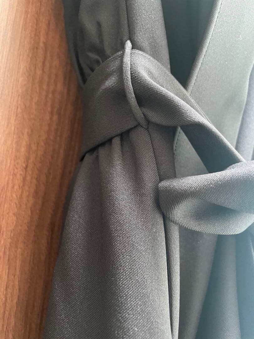 【JENNE】ショールカラーオードリーロングジレ Sサイズ