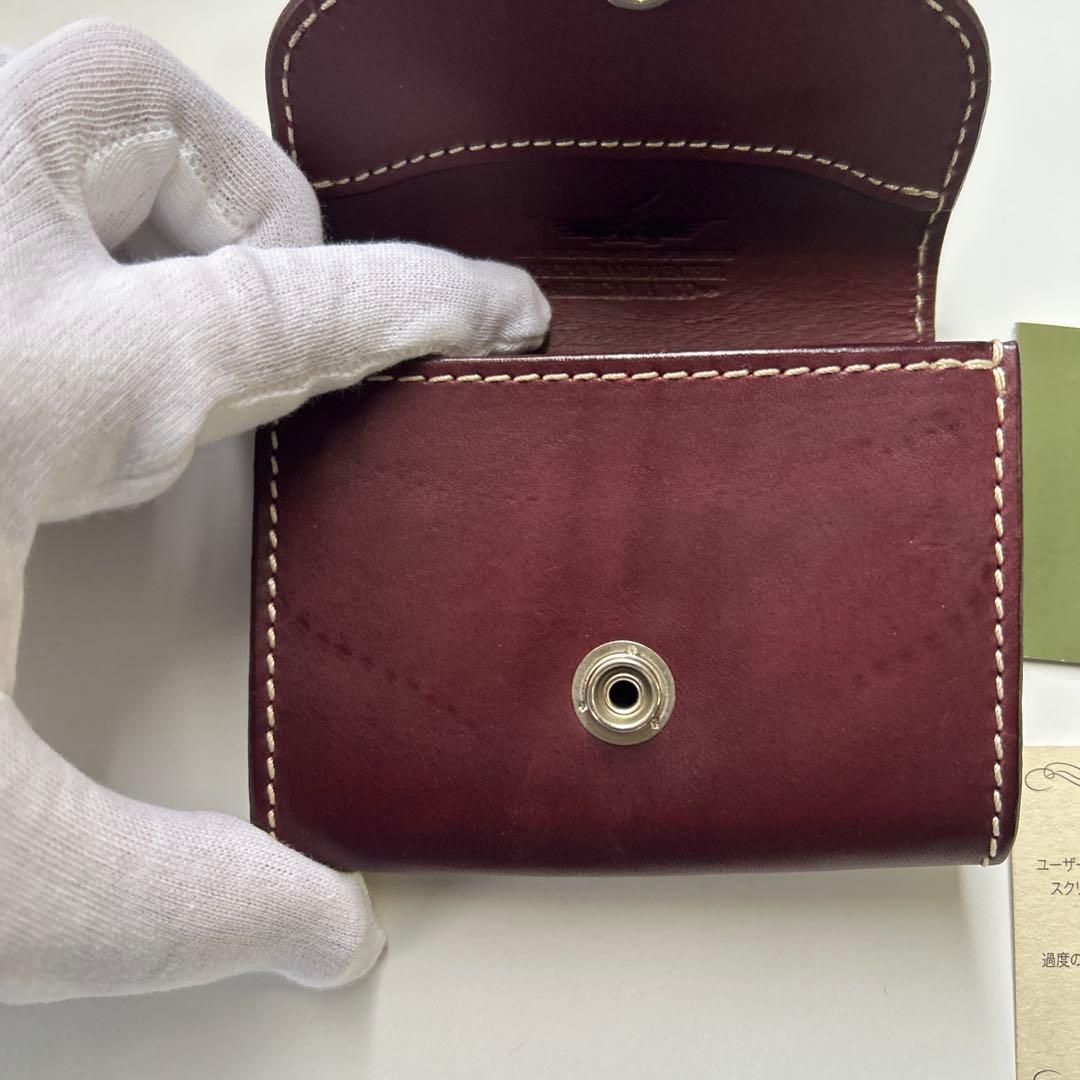 FUNNY 二つ折り財布 革 ブラウン