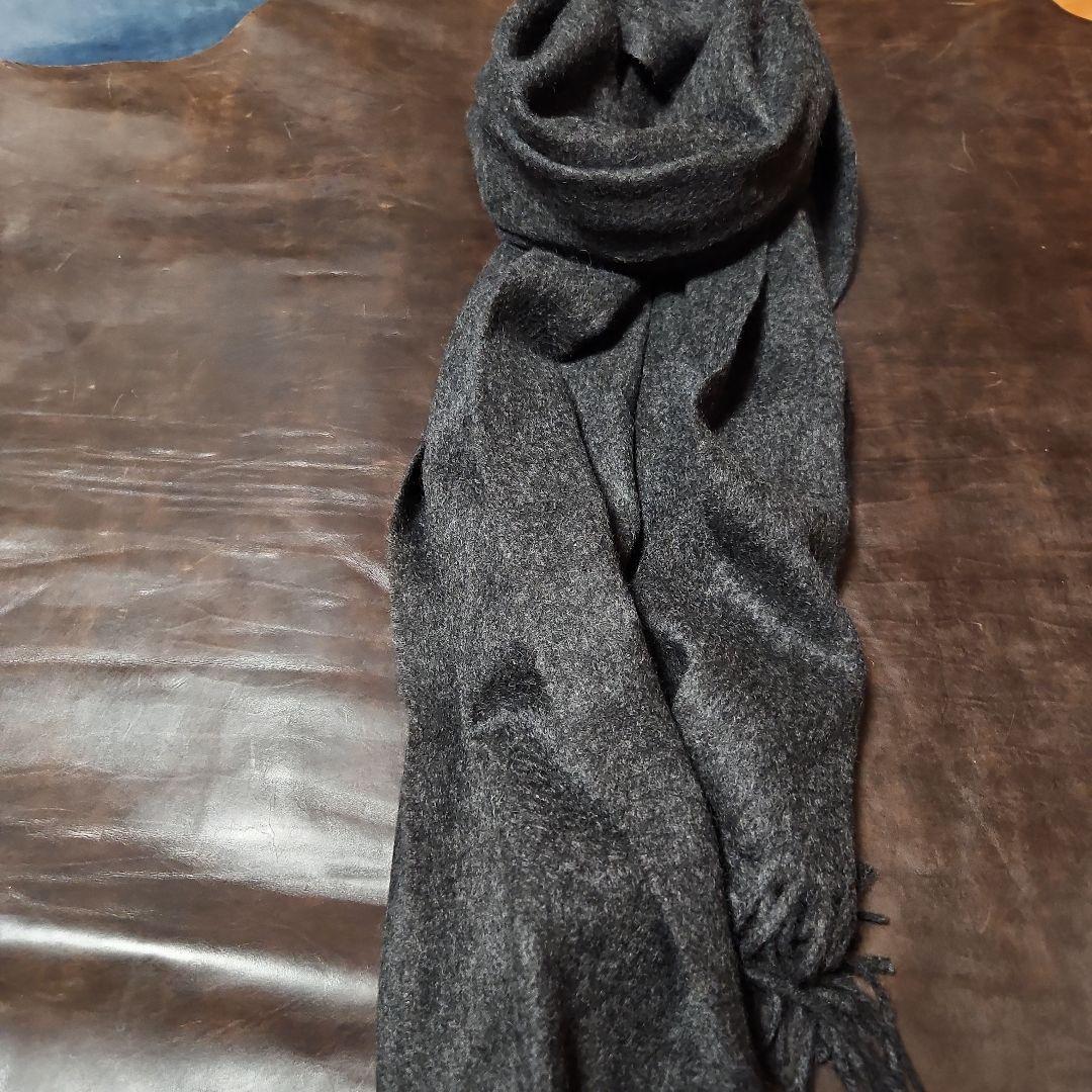 くわごん　スコットランド　ホワイトカシミヤマフラー