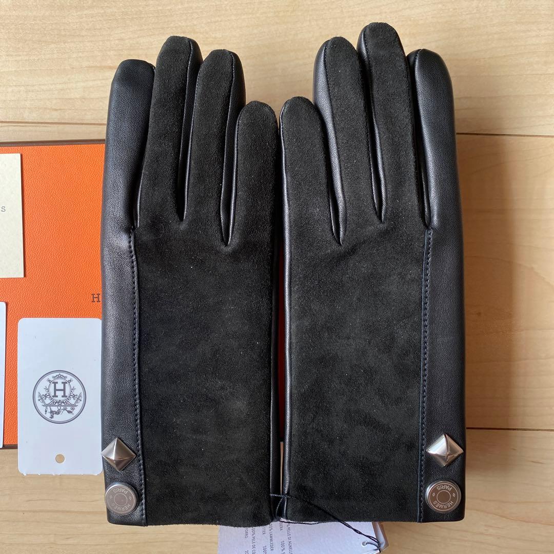 HERMES 新品未使用 ハーモニー レザーグローブ