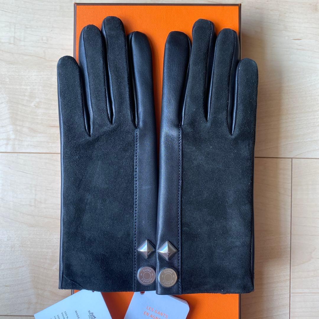 HERMES 新品未使用 ハーモニー レザーグローブ