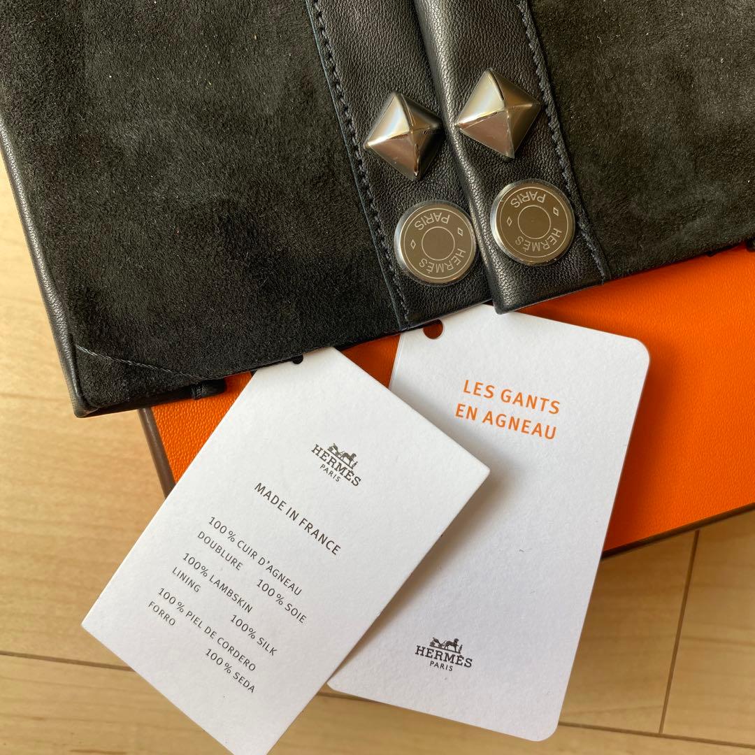 HERMES 新品未使用 ハーモニー レザーグローブ