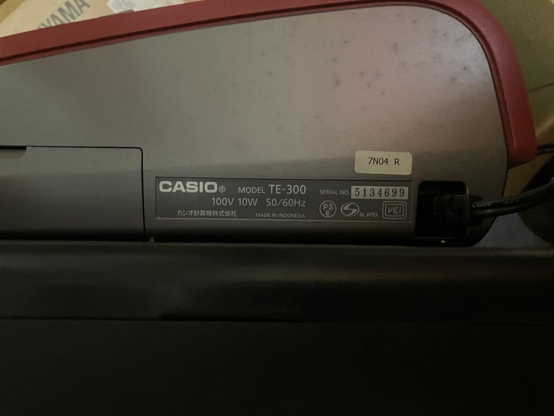 カシオ　電子レジスターTE-300