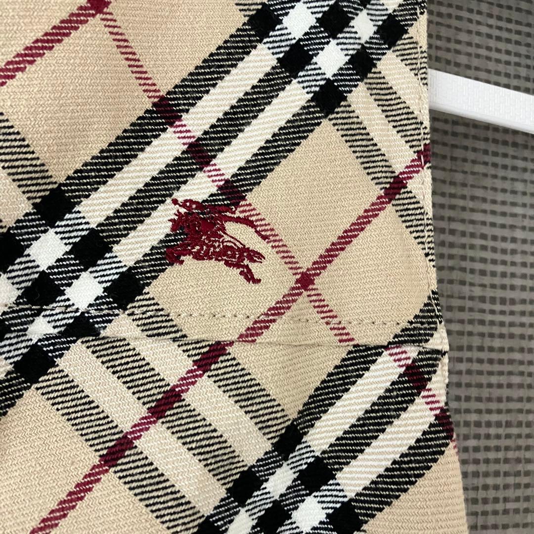 美品 バーバリーブルーレーベル ワンピース ノバチェック 36