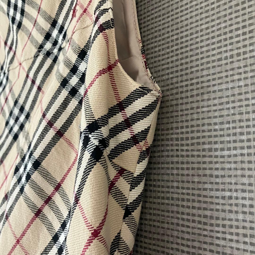 美品 バーバリーブルーレーベル ワンピース ノバチェック 36