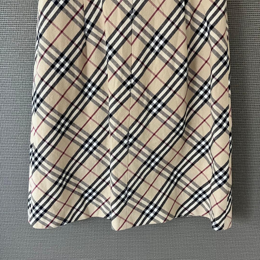 美品 バーバリーブルーレーベル ワンピース ノバチェック 36