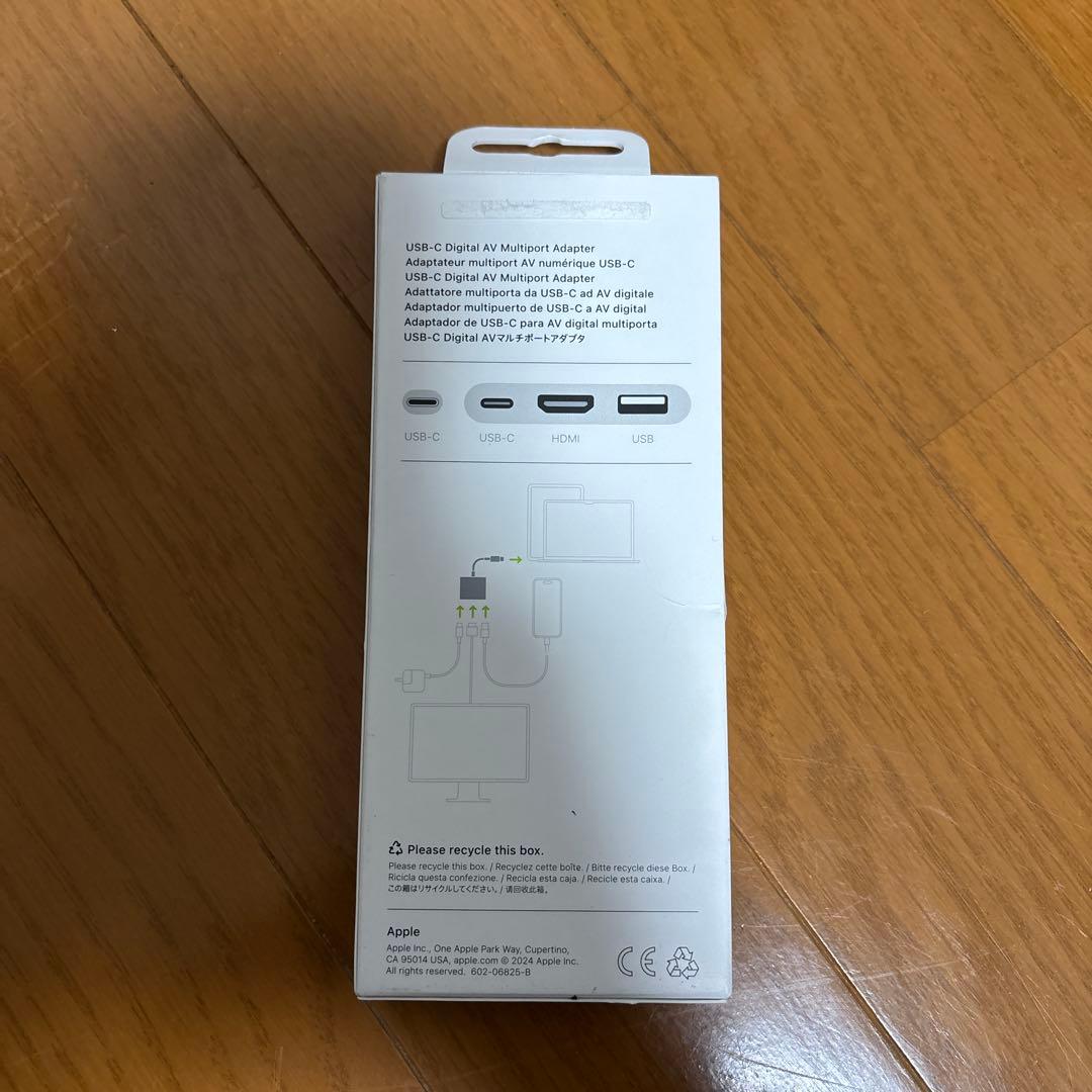 Apple 純正　USB-C to Digital AV HDMIケーブル付き