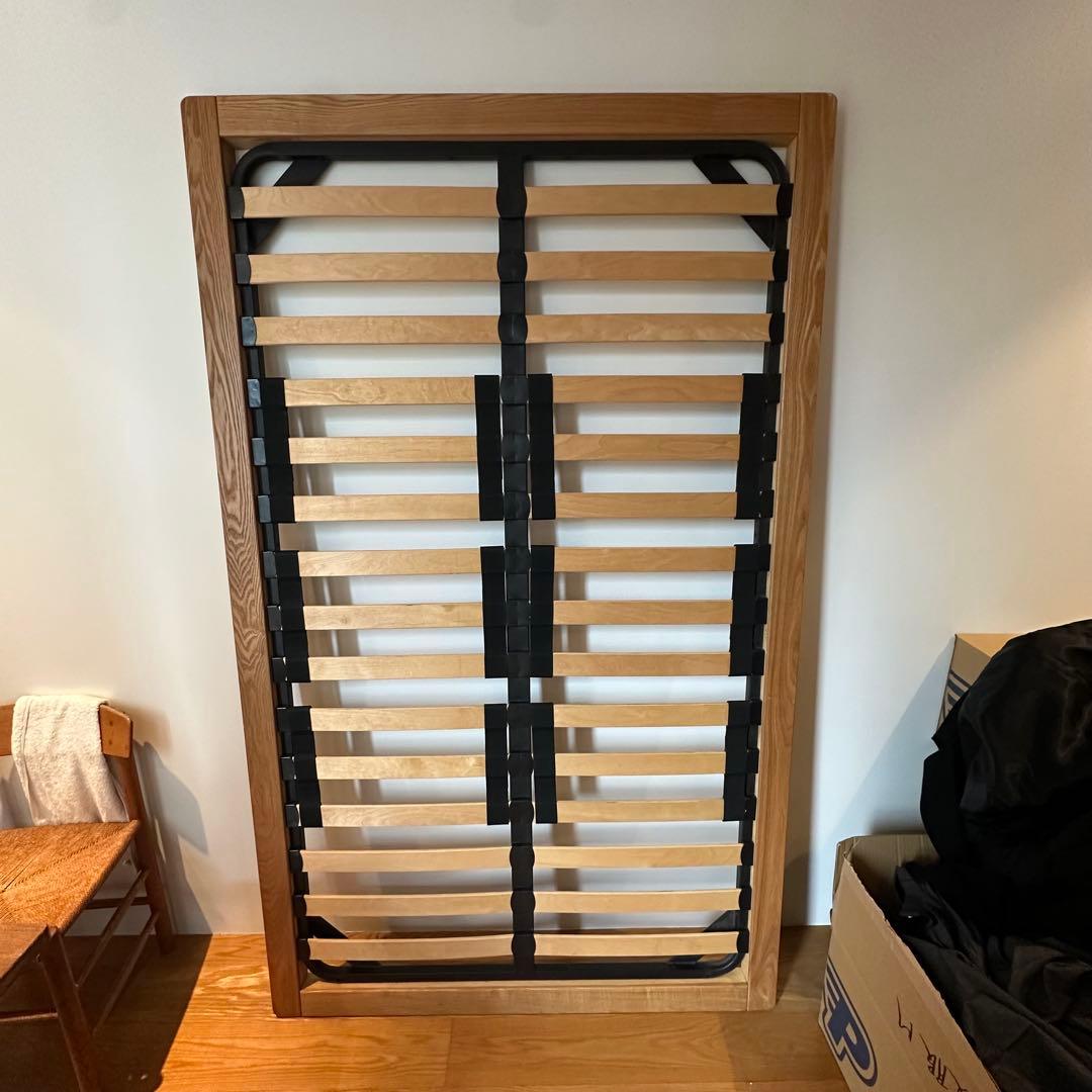 無印良品 木製ベッドフレーム オーク セミダブルサイズ