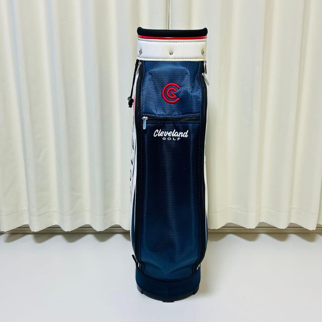 【美品】Cleveland Golf キャディバッグ 9型 フード付き