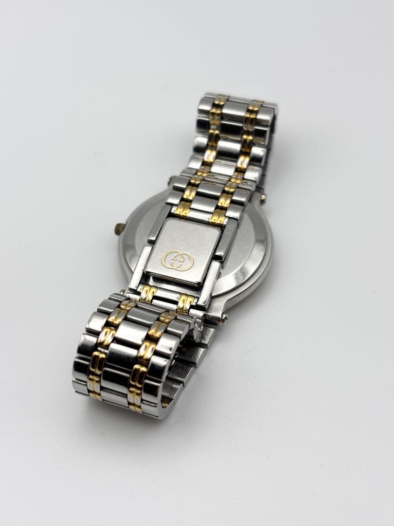 GUCCI グッチ 9000M 腕時計 クォーツ メンズ 2トーン デイト