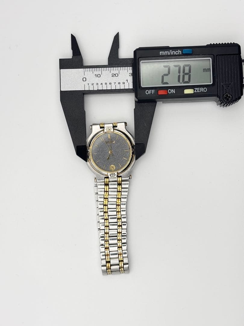 GUCCI グッチ 9000M 腕時計 クォーツ メンズ 2トーン デイト