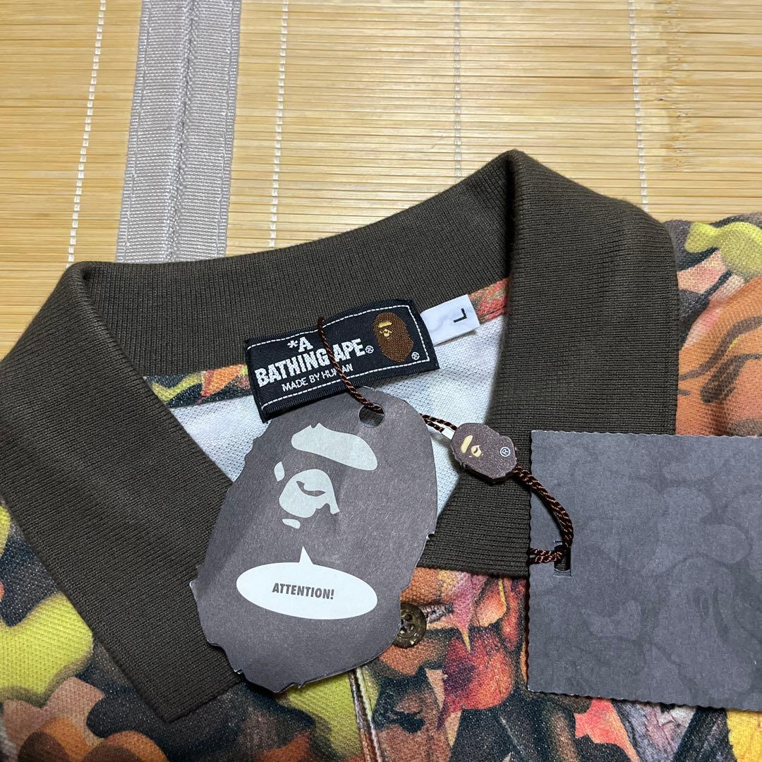 青山限定　A BATHING APE ツリーカモ　CAMO tシャツ ポロシャツ