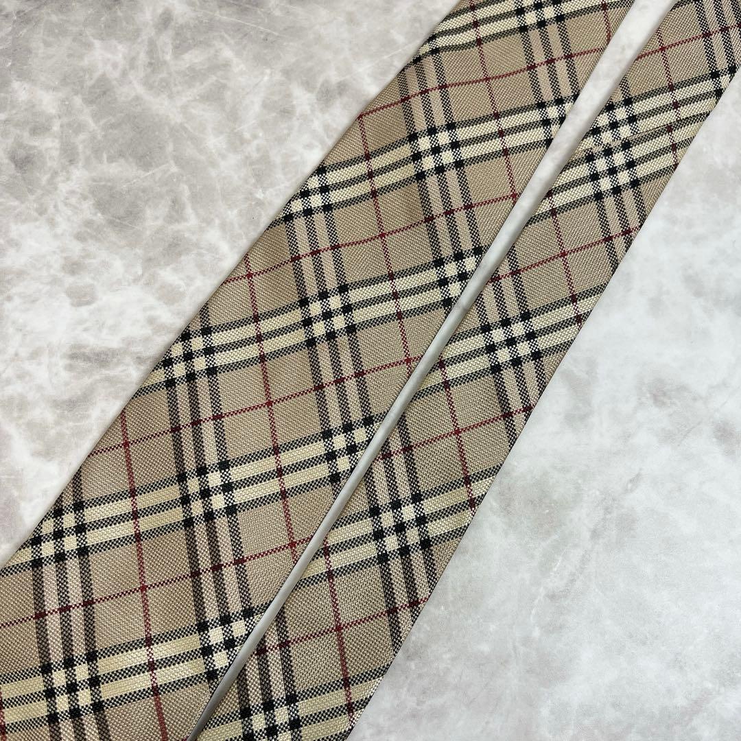 美品✨超人気デザイン✨️バーバリーロンドン ネクタイ ノバチェック ベージュ