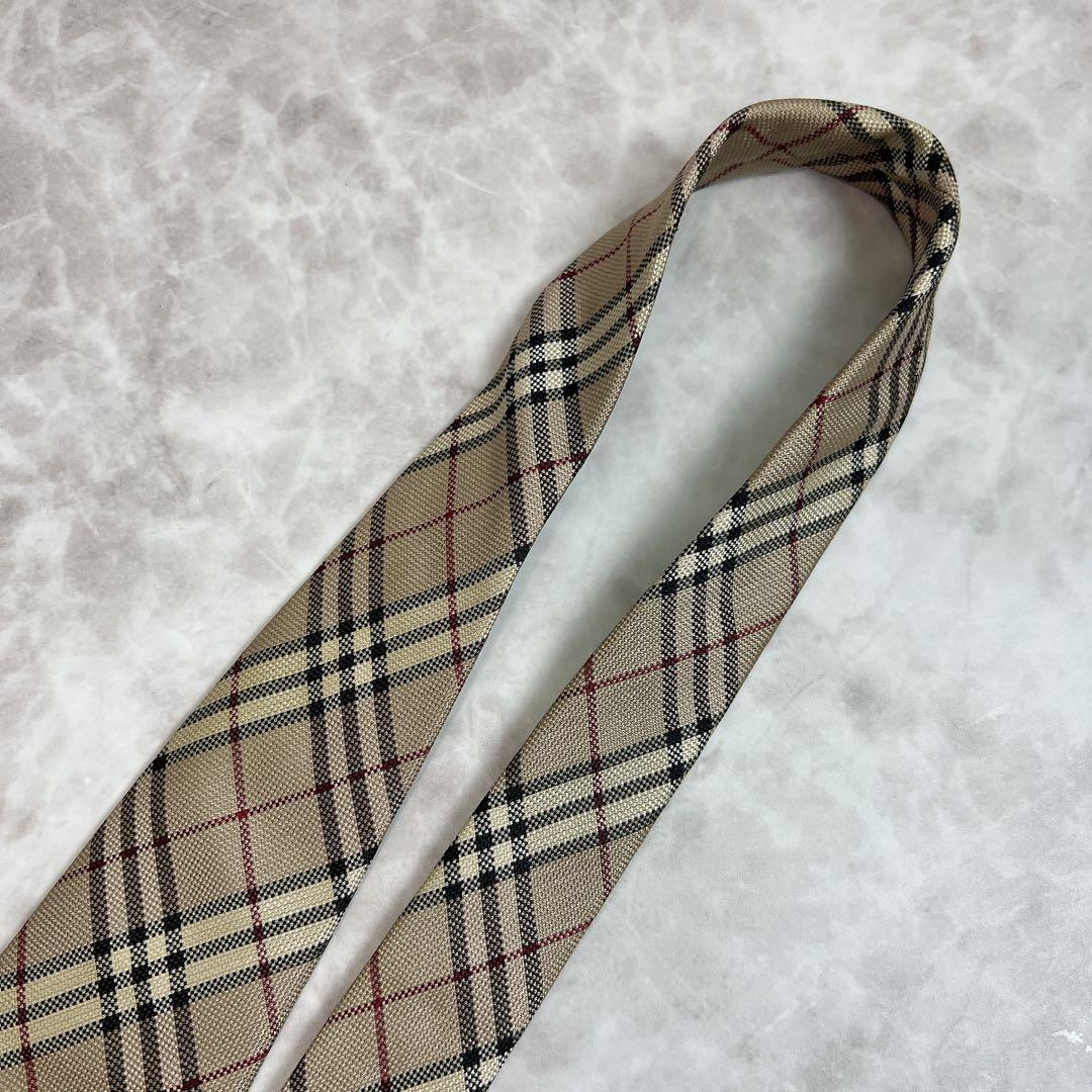 美品✨超人気デザイン✨️バーバリーロンドン ネクタイ ノバチェック ベージュ