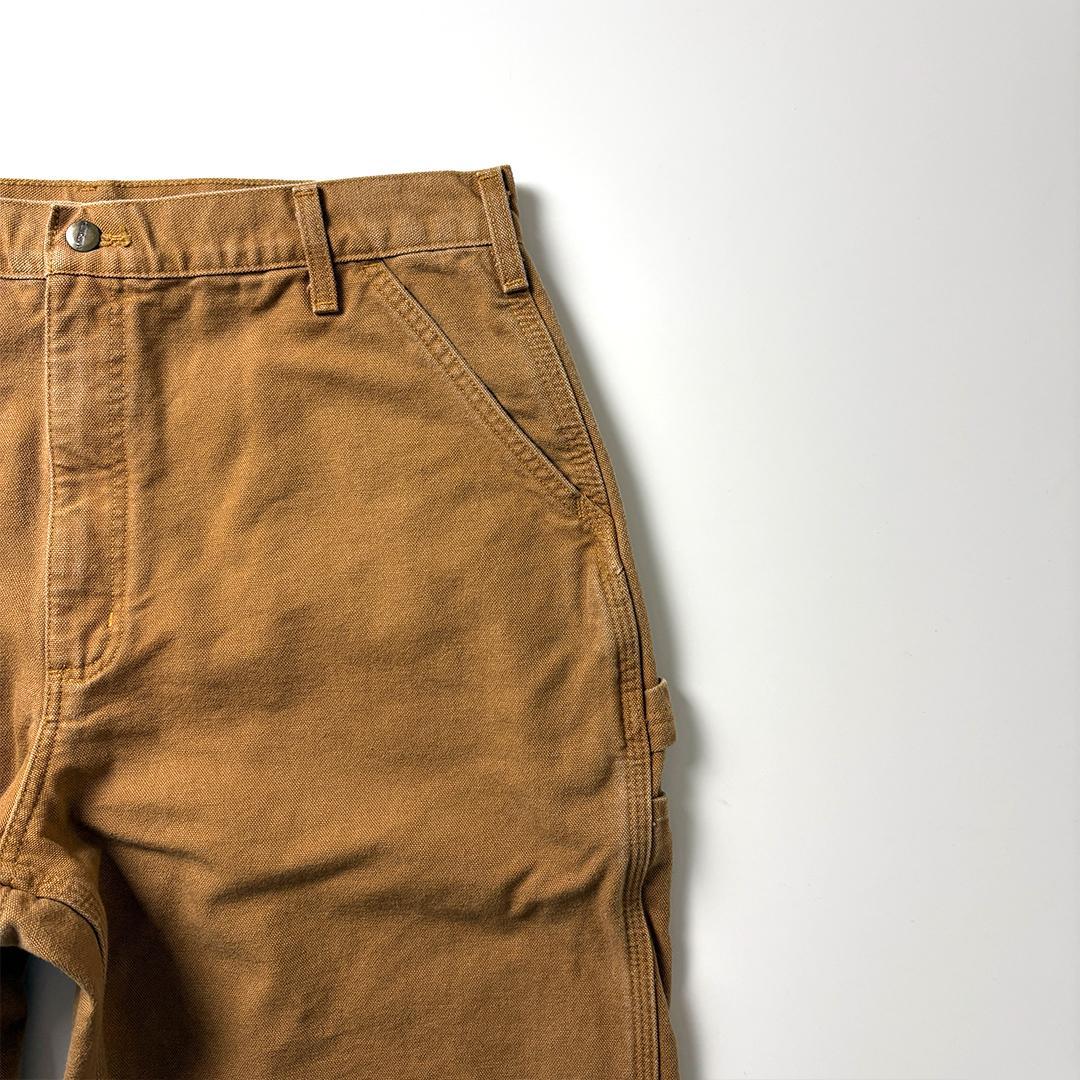 カーハート ペインターパンツ ブラウン W38 L32 ネルライナー