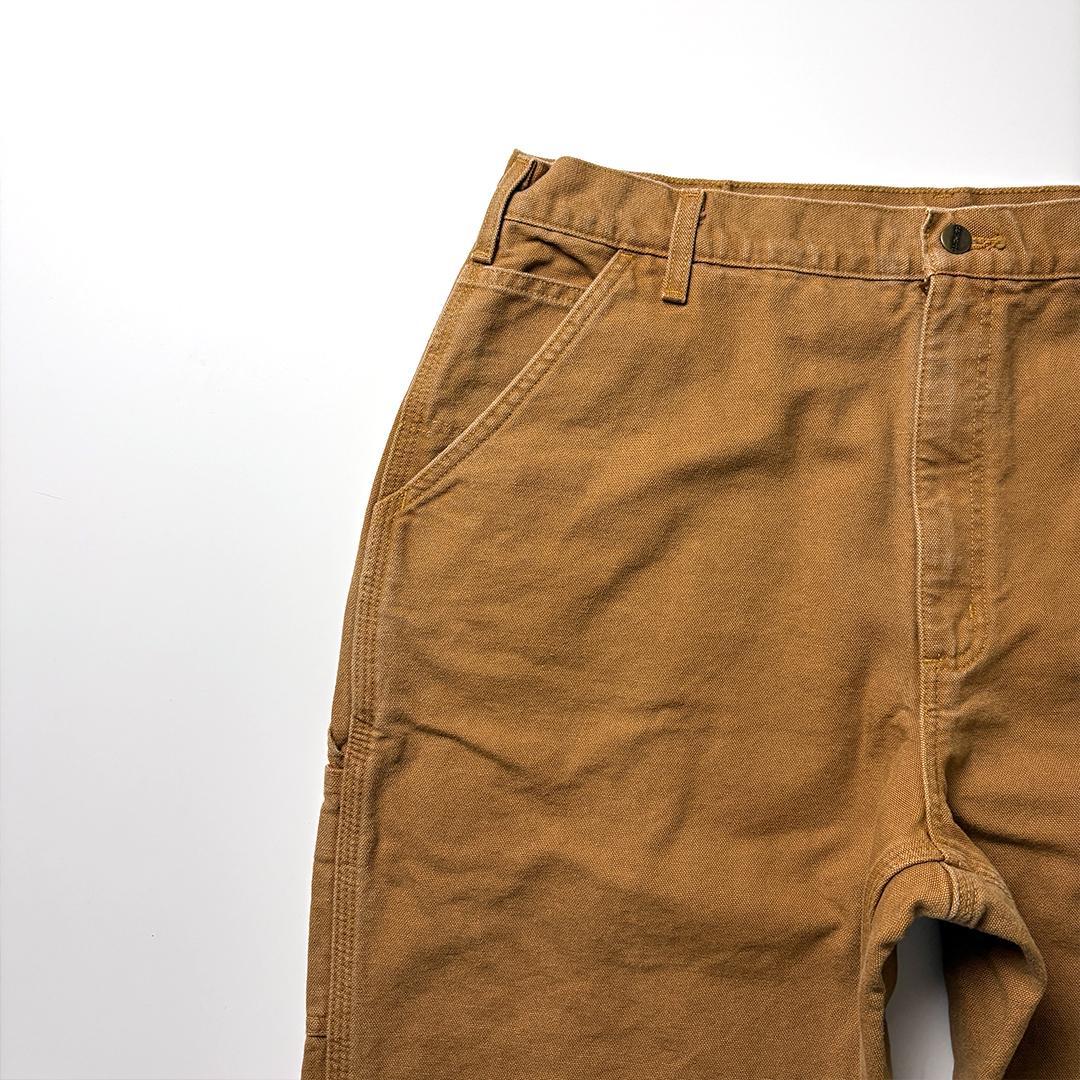カーハート ペインターパンツ ブラウン W38 L32 ネルライナー