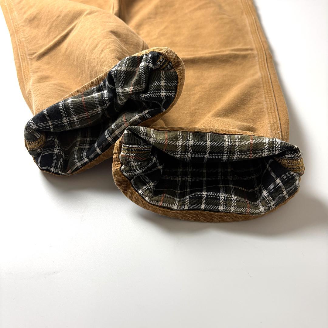 カーハート ペインターパンツ ブラウン W38 L32 ネルライナー