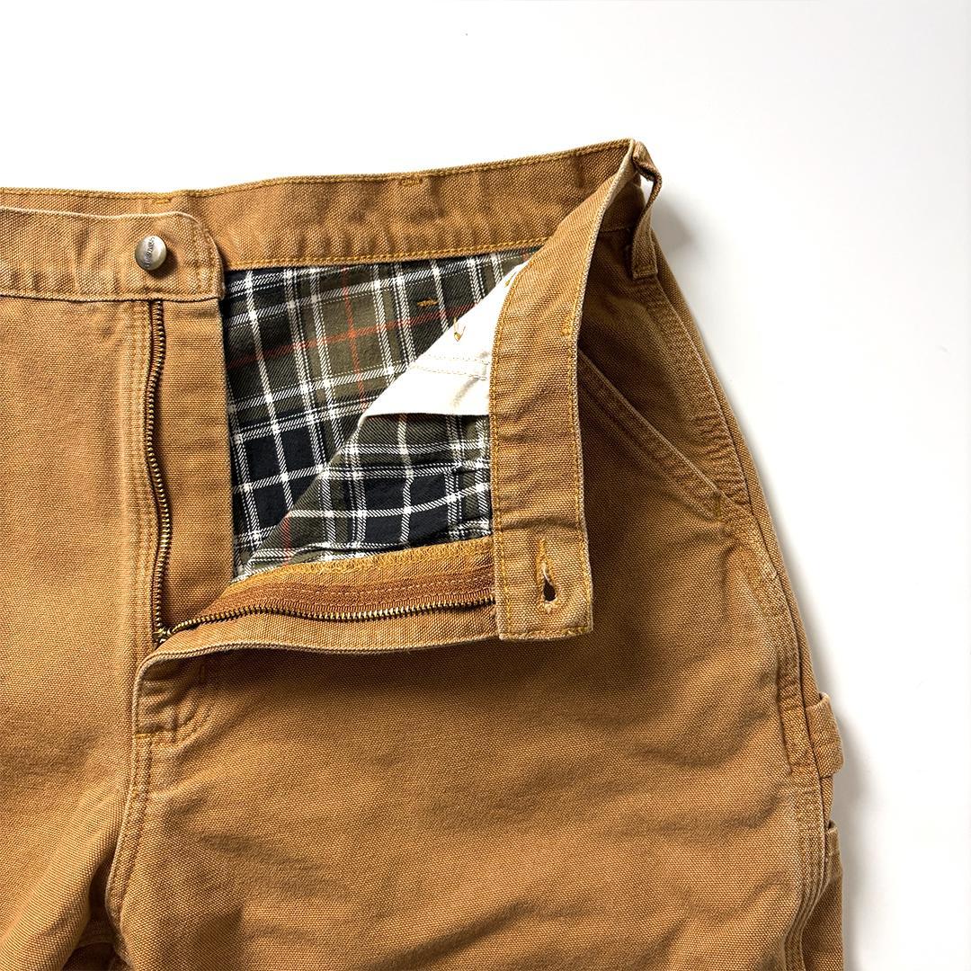 カーハート ペインターパンツ ブラウン W38 L32 ネルライナー