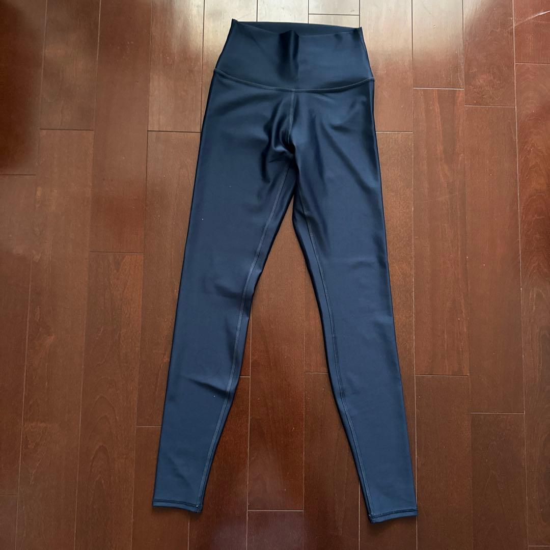 alo ネイビー ハイウエストレギンス XS