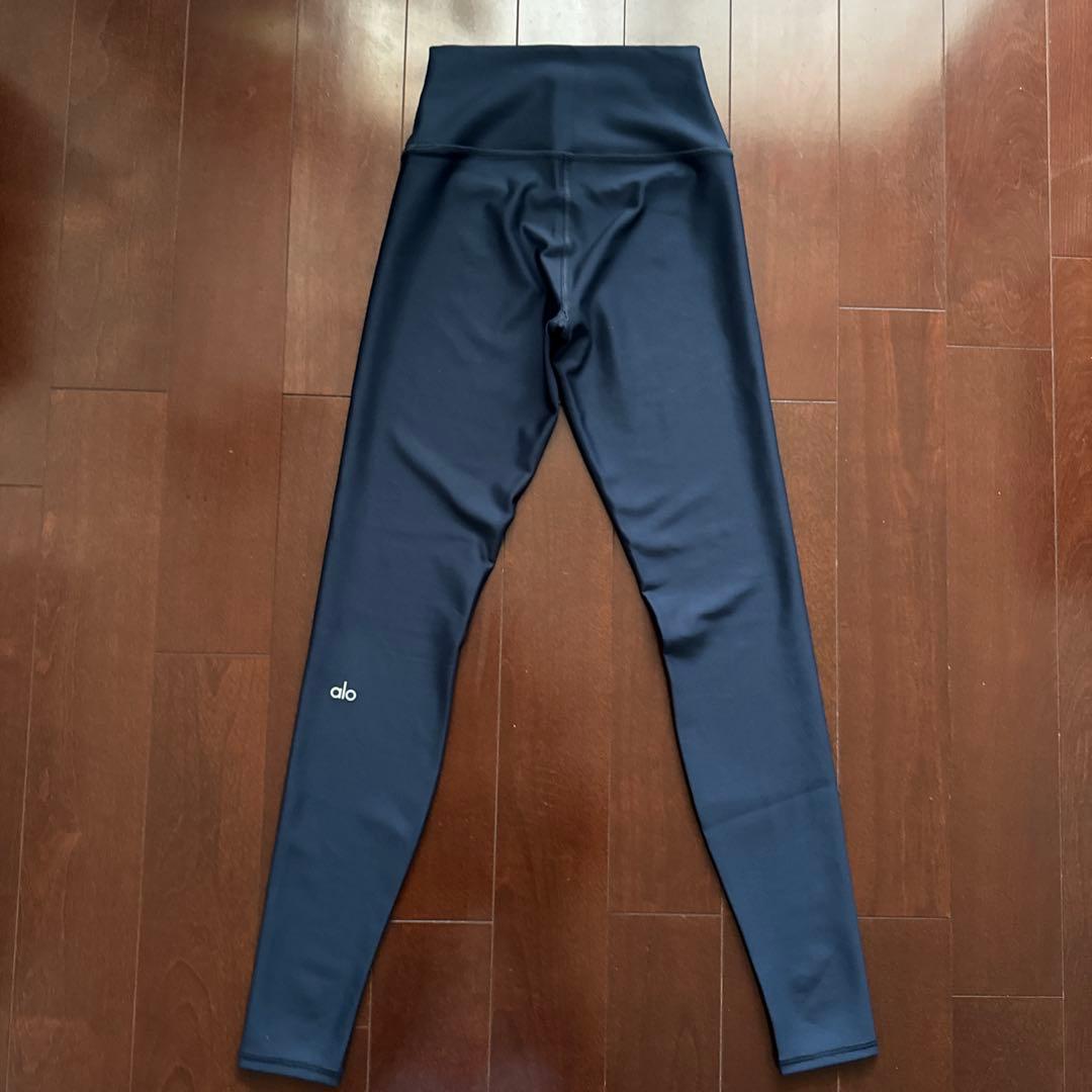 alo ネイビー ハイウエストレギンス XS
