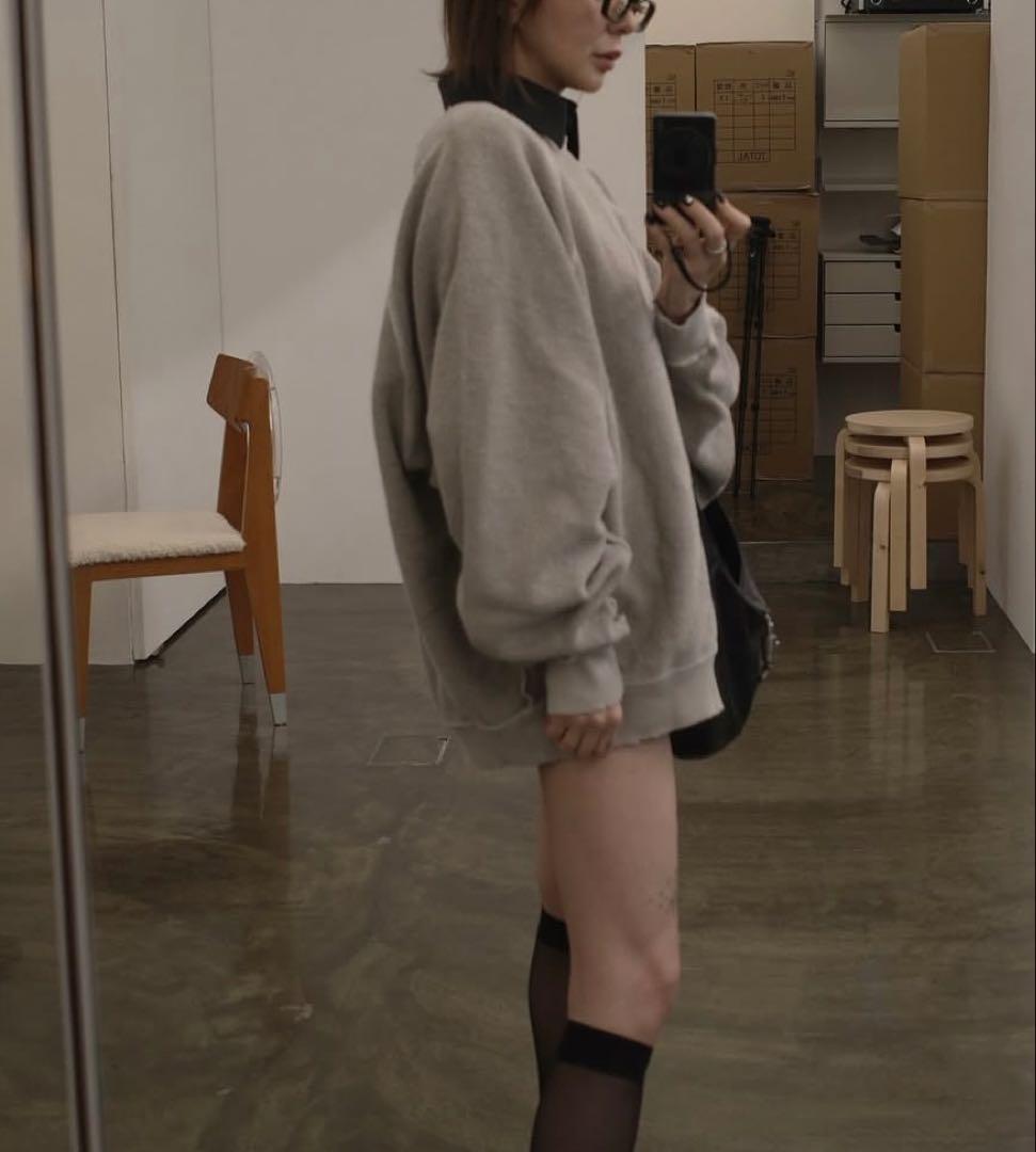 トップス LON TWO SIDE SWEATSHIRT #04 GREIGE