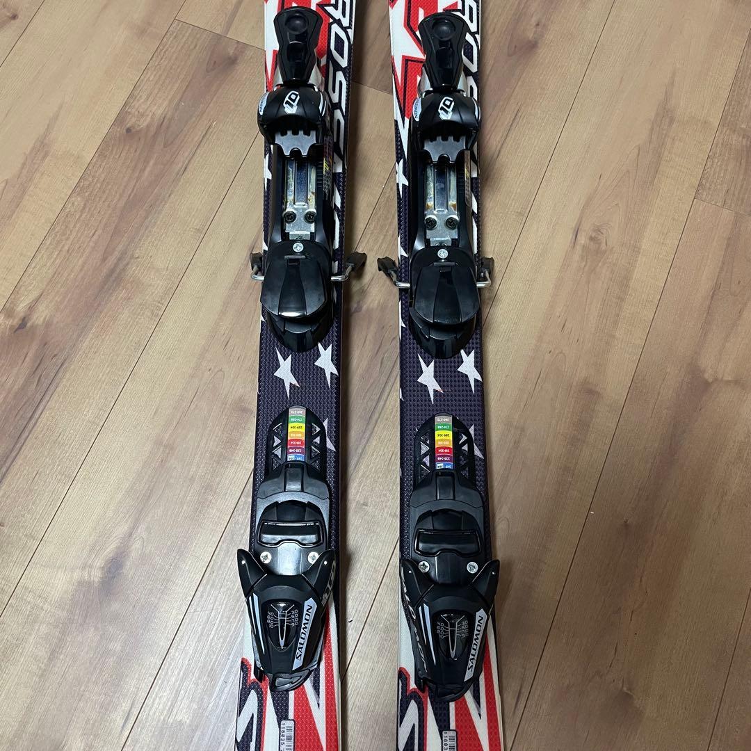 ⑧SALOMON 120cm ROSSIGNOL26.5cm ストックセット