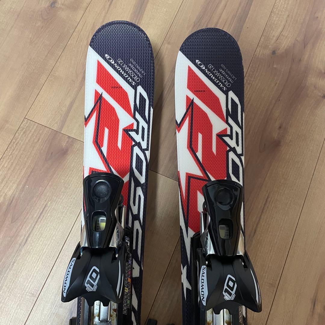 ⑧SALOMON 120cm ROSSIGNOL26.5cm ストックセット