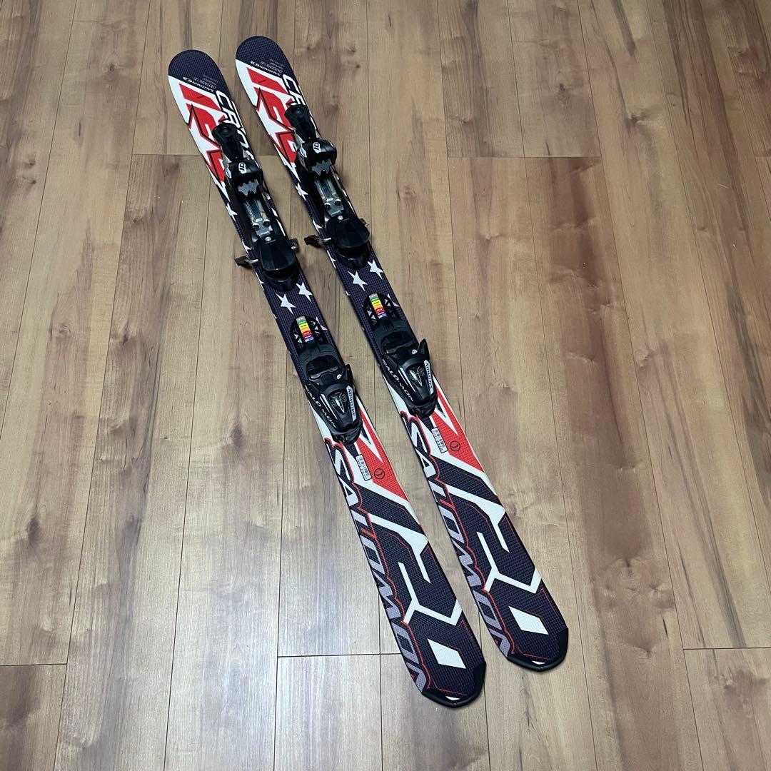⑧SALOMON 120cm ROSSIGNOL26.5cm ストックセット