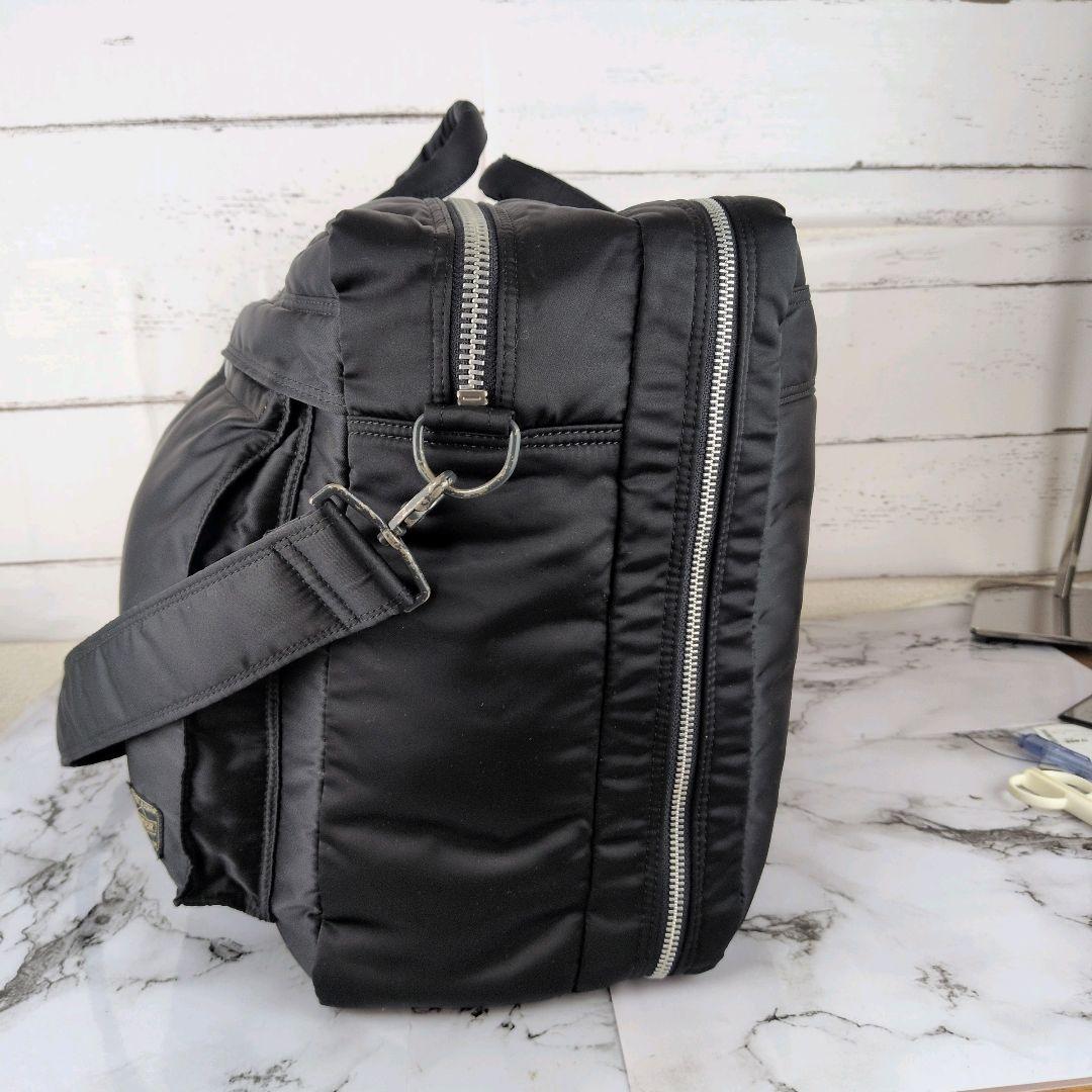 【美品】ポーター☆タンカー　2WAY　大容量　ボストンバッグ　2室　メンズ　黒