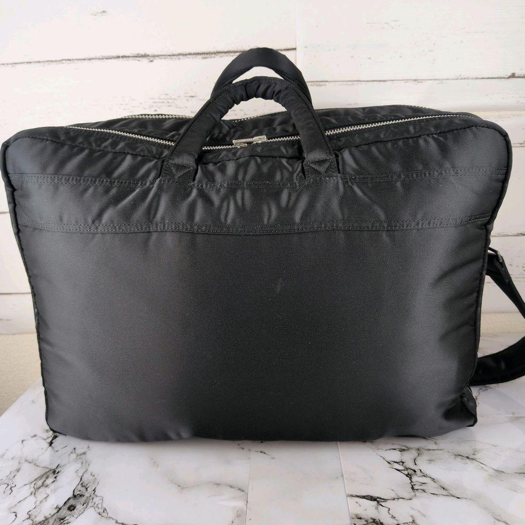 【美品】ポーター☆タンカー　2WAY　大容量　ボストンバッグ　2室　メンズ　黒