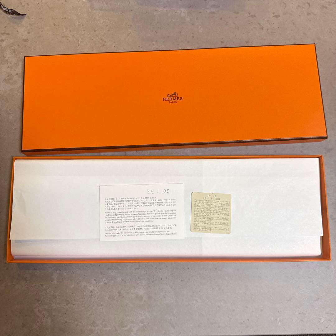 エルメス　ネクタイ　ネイビー　H柄　新品未使用