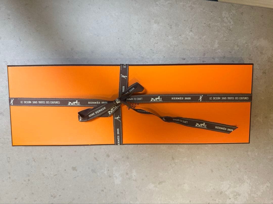 エルメス　ネクタイ　ネイビー　H柄　新品未使用