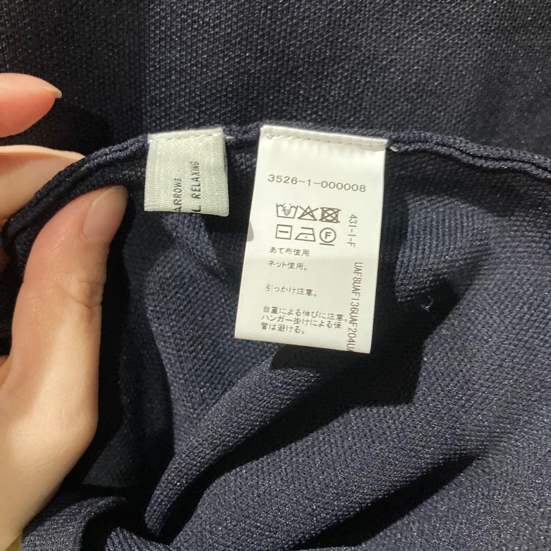 【美品｜定価13,970円】レース襟付き長袖ニットワンピース