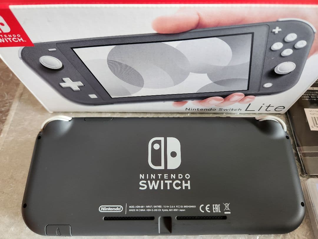 【動作良好】 スイッチライト本体(グレー)、新品マインクラフト、おまけ沢山付き！