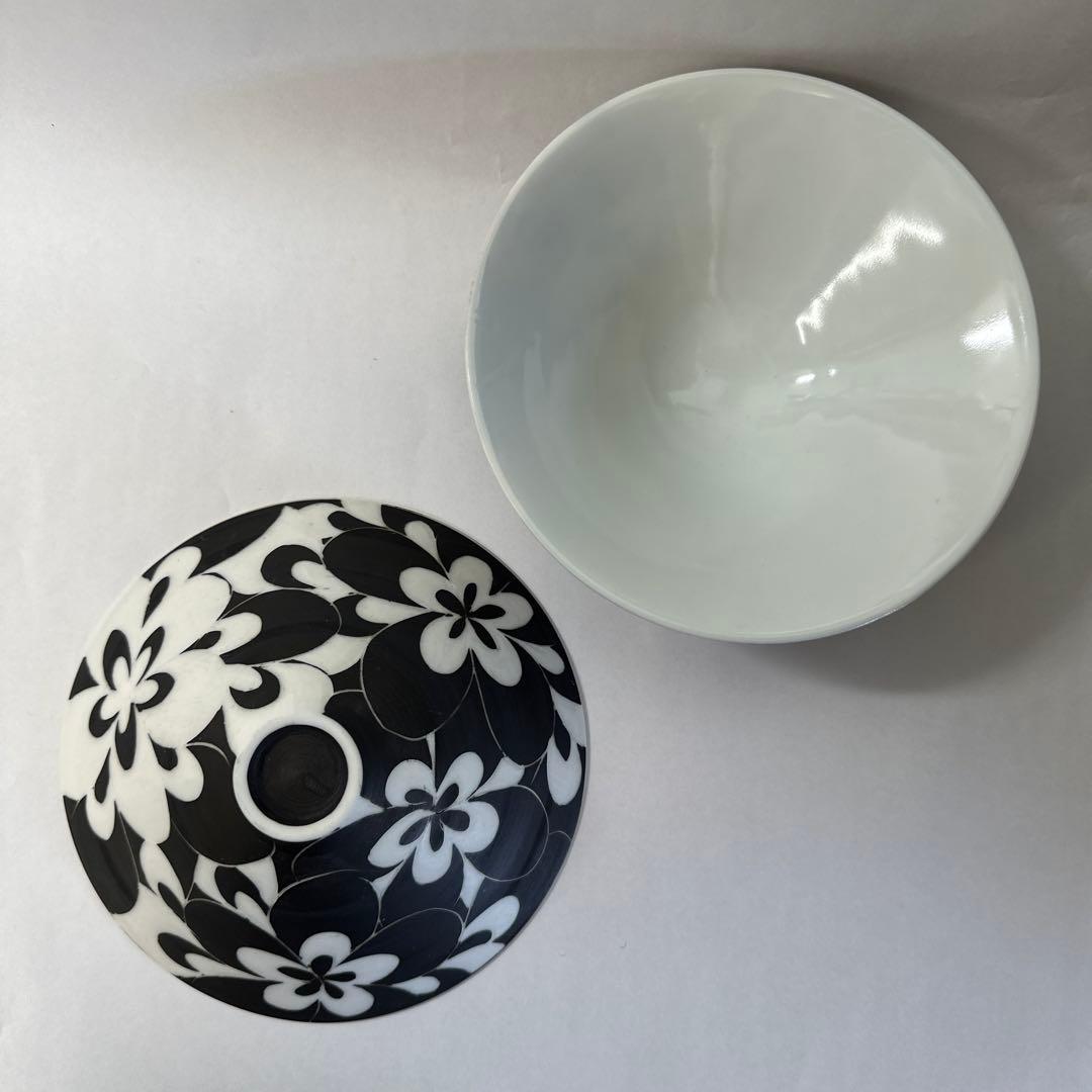 伊藤剛俊　花柄掻き落とし中鉢２点セット