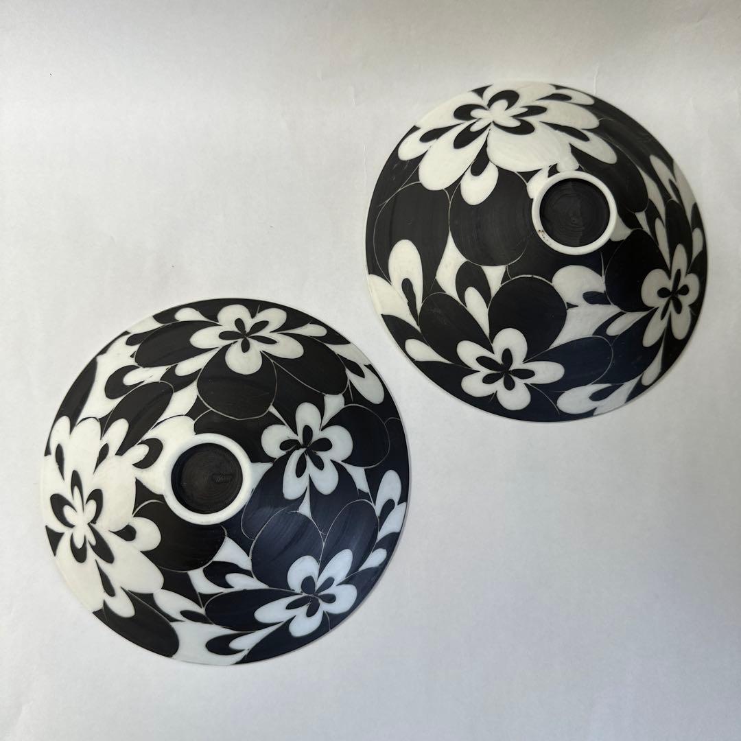 伊藤剛俊　花柄掻き落とし中鉢２点セット