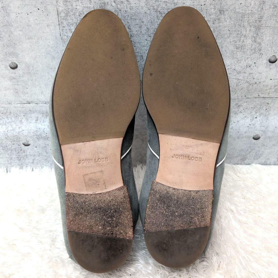 【定価143000円 極美品】ジョンロブ　ショア　スリッポン　スエード　8695