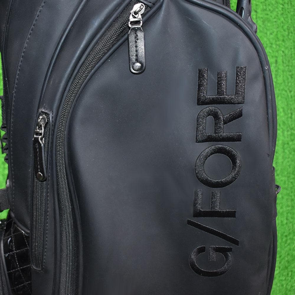 メ*ン様 G/FORE ジーフォア タンド式キャディバッグ9型【ブラック】中古！