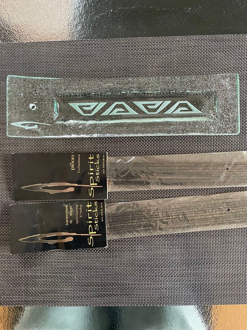 ナガール　ガラスのお香立て