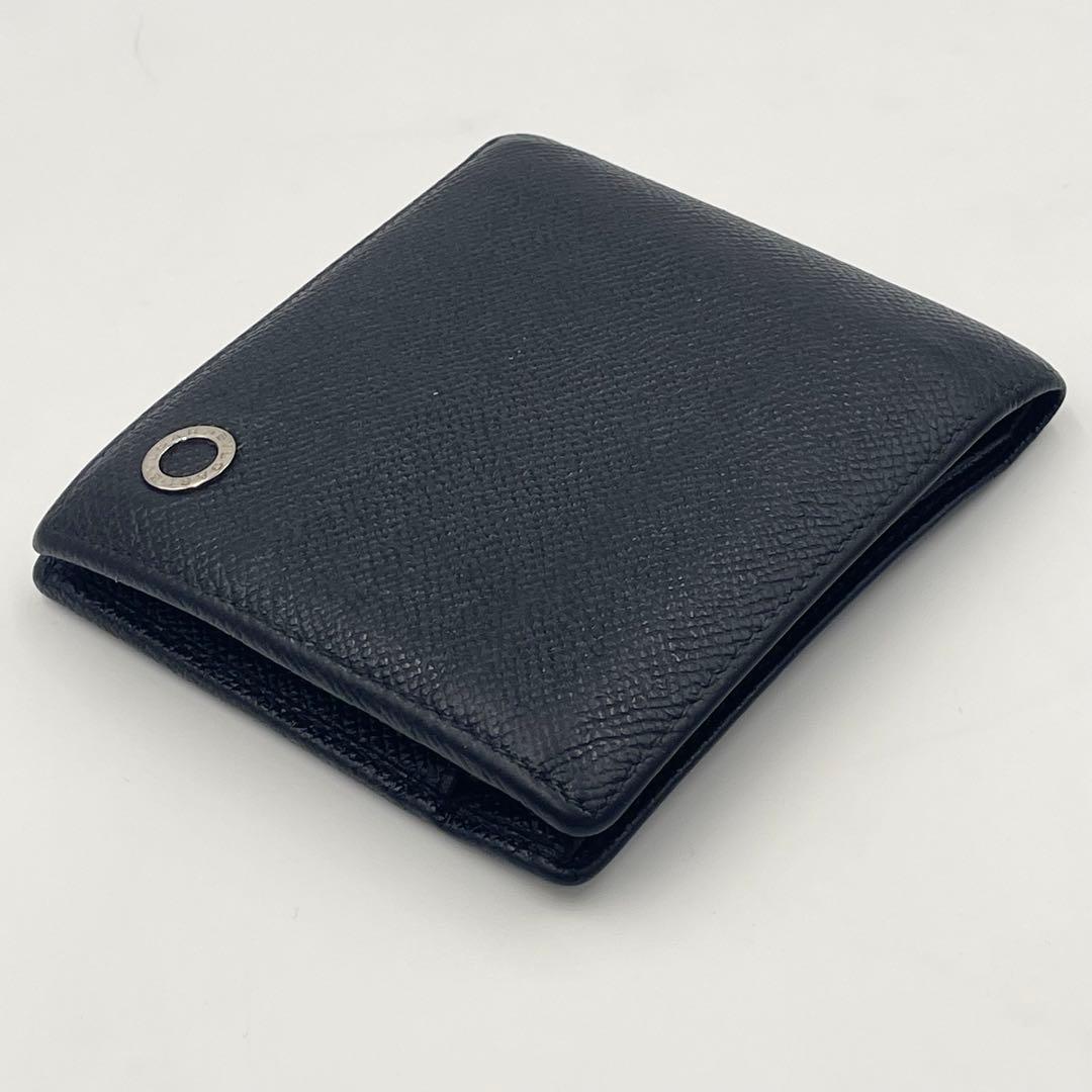 BVLGARI ブルガリ コンパクトウォレット折り財布　　ビーゼロワン ブラック