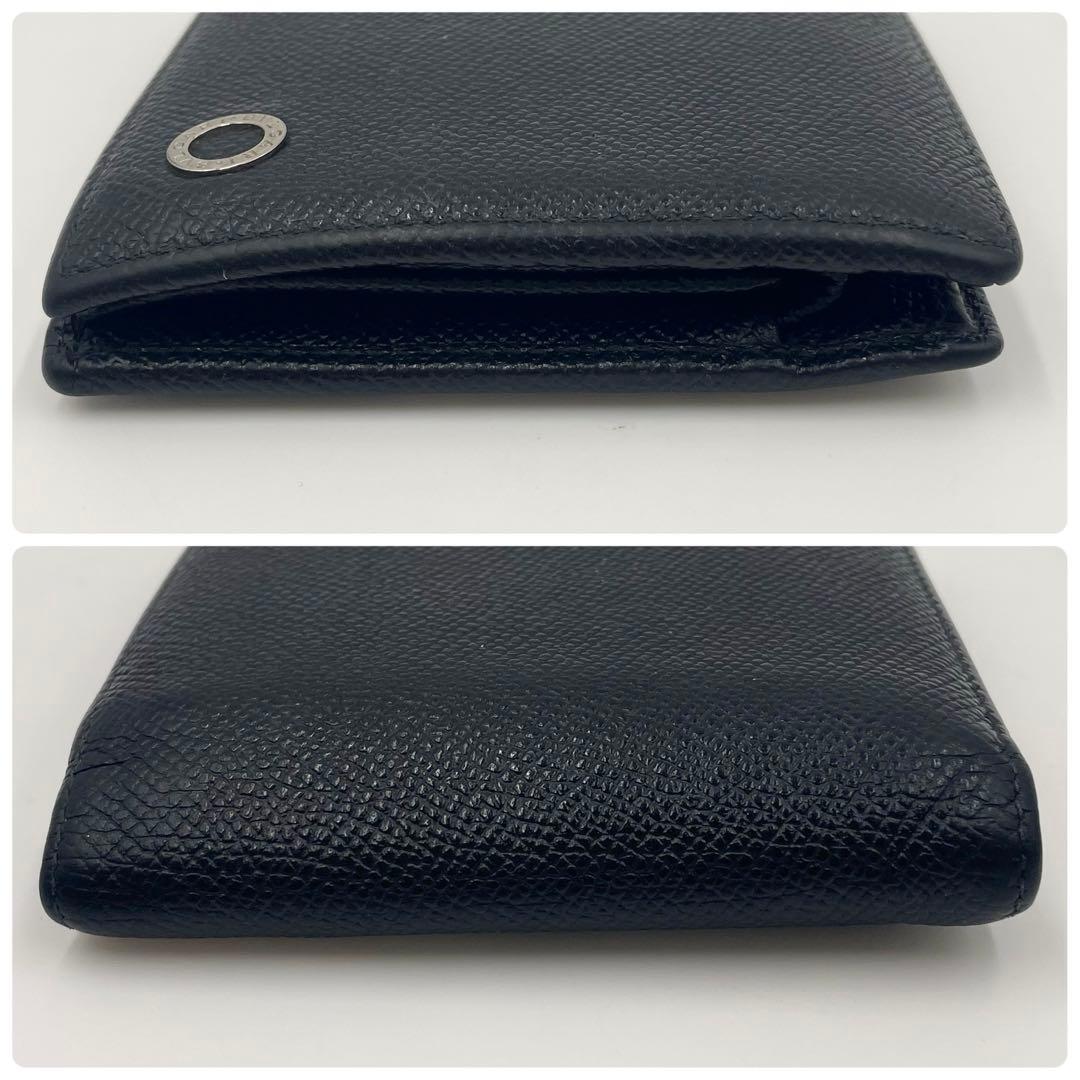 BVLGARI ブルガリ コンパクトウォレット折り財布　　ビーゼロワン ブラック